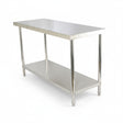 (BUDGET Range) 1800(L)x 600(D)x 900(H) 2 TIER SS304 1.00mm Stainless Steel Bench/ Work Table EZ Stainless Pty Ltd