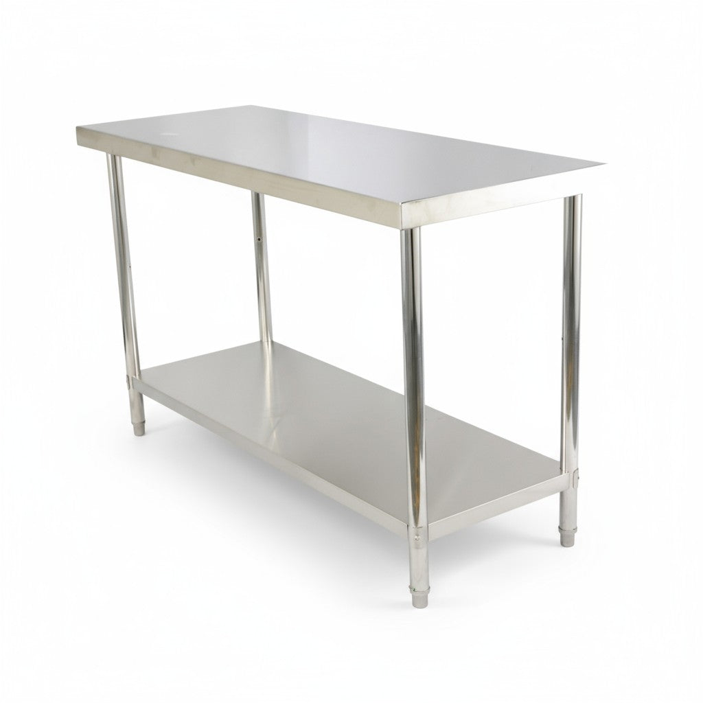 (BUDGET Range) 1800(L)x 600(D)x 900(H) 2 TIER SS304 1.00mm Stainless Steel Bench/ Work Table EZ Stainless Pty Ltd