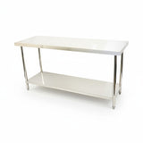 (BUDGET Range) 2000(L)x 600(D)x 900(H) 2 TIER SS304 1.00mm Stainless Steel Bench/ Work Table EZ Stainless Pty Ltd