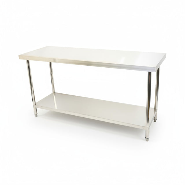 (BUDGET Range) 2000(L)x 600(D)x 900(H) 2 TIER SS304 1.00mm Stainless Steel Bench/ Work Table EZ Stainless Pty Ltd