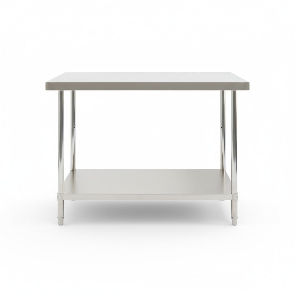 (ECON Range) 1200(L)x 600(D)x 900(H) 2 TIER SS304 1.00mm Stainless Steel Bench/ Work Table EZ Stainless Pty Ltd