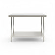(BUDGET Range) 1800(L)x 600(D)x 900(H) 2 TIER SS304 1.00mm Stainless Steel Bench/ Work Table EZ Stainless Pty Ltd