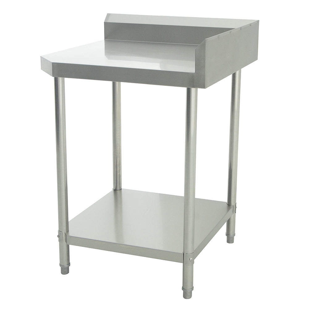 700(L) x700(D) x900(H) (+130mm Splash) 2 Tier Stainless Steel Corner Bench/ Worktable for Kitchen and Food Prep (Fit 600mm Deep system) EZ Stainless