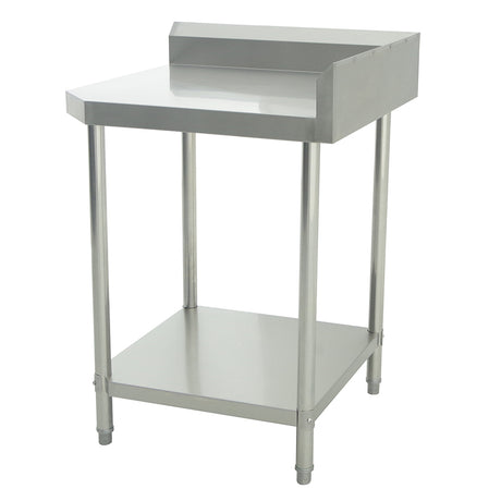 720(L) x720(D) x900(H) (+130mm Splash) 2 Tier Stainless Steel Corner Bench/ Worktable for Kitchen and Food Prep (Fit 600mm Deep system) EZ Stainless
