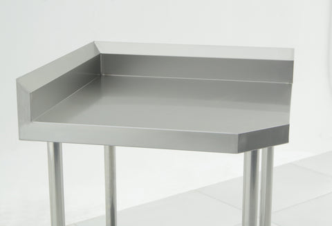 700(L) x700(D) x900(H) (+130mm Splash) 2 Tier Stainless Steel Corner Bench/ Worktable for Kitchen and Food Prep (Fit 600mm Deep system) EZ Stainless