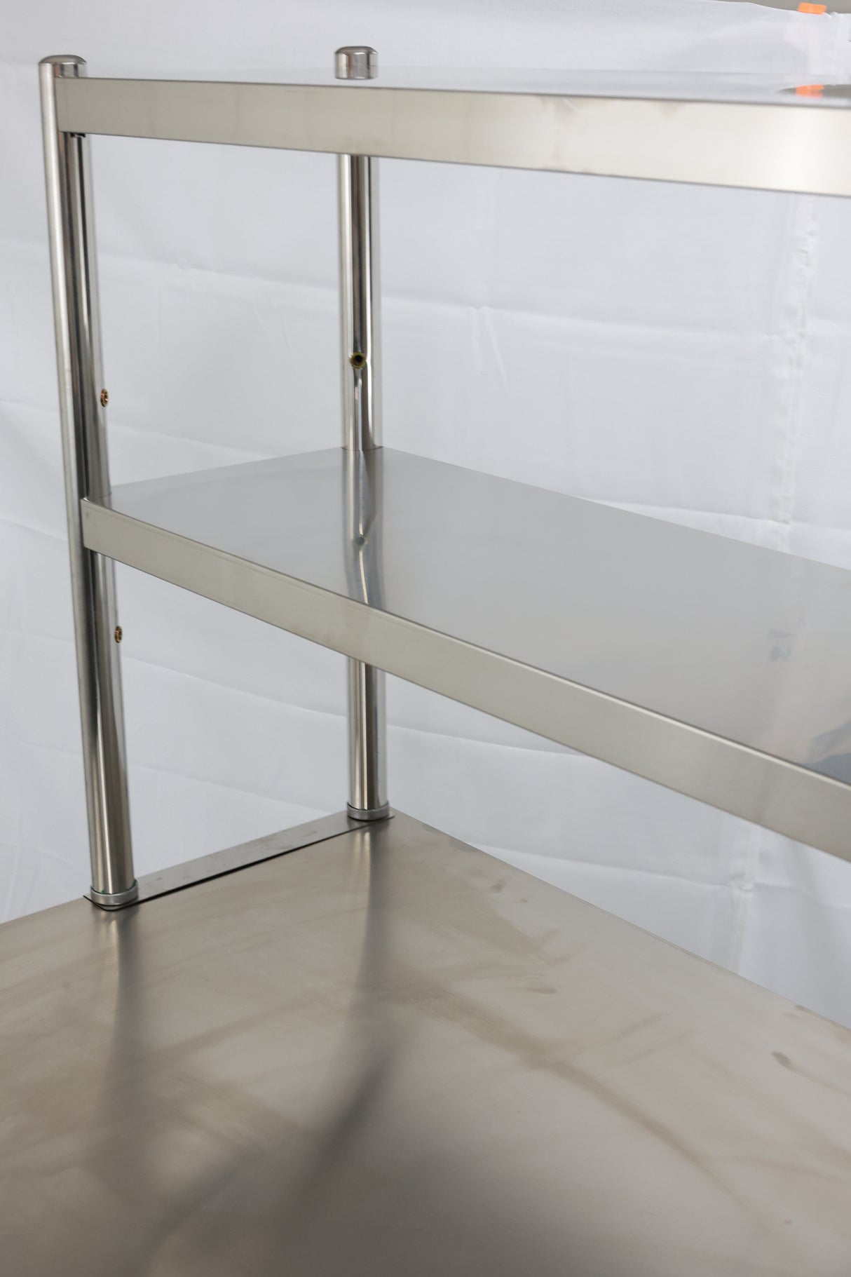 Add-on Stainless Steel Over Shelf (Middle Shelf is adjustable in height) EZ Stainless Pty Ltd