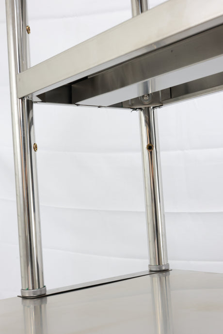 Add-on Stainless Steel Over Shelf (Middle Shelf is adjustable in height) EZ Stainless Pty Ltd