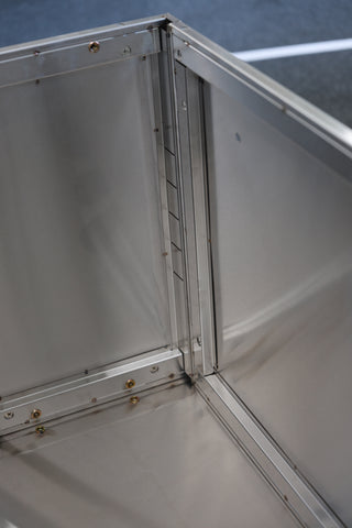 Slide Door Cabinet With Bench Top 1200(L) x 600(D) x 900(H) EZ Stainless Pty Ltd