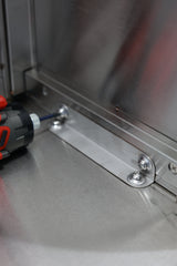 Wall Mount Cabinet with sliding door 1800x400x650 EZ Stainless Pty Ltd