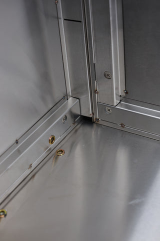 Slide Door Cabinet With Bench Top 1200(L) x 600(D) x 900(H) EZ Stainless Pty Ltd