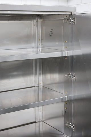 Cupboard Cabinet Double Hinged Door 1200x600x1800 EZ Stainless Pty Ltd