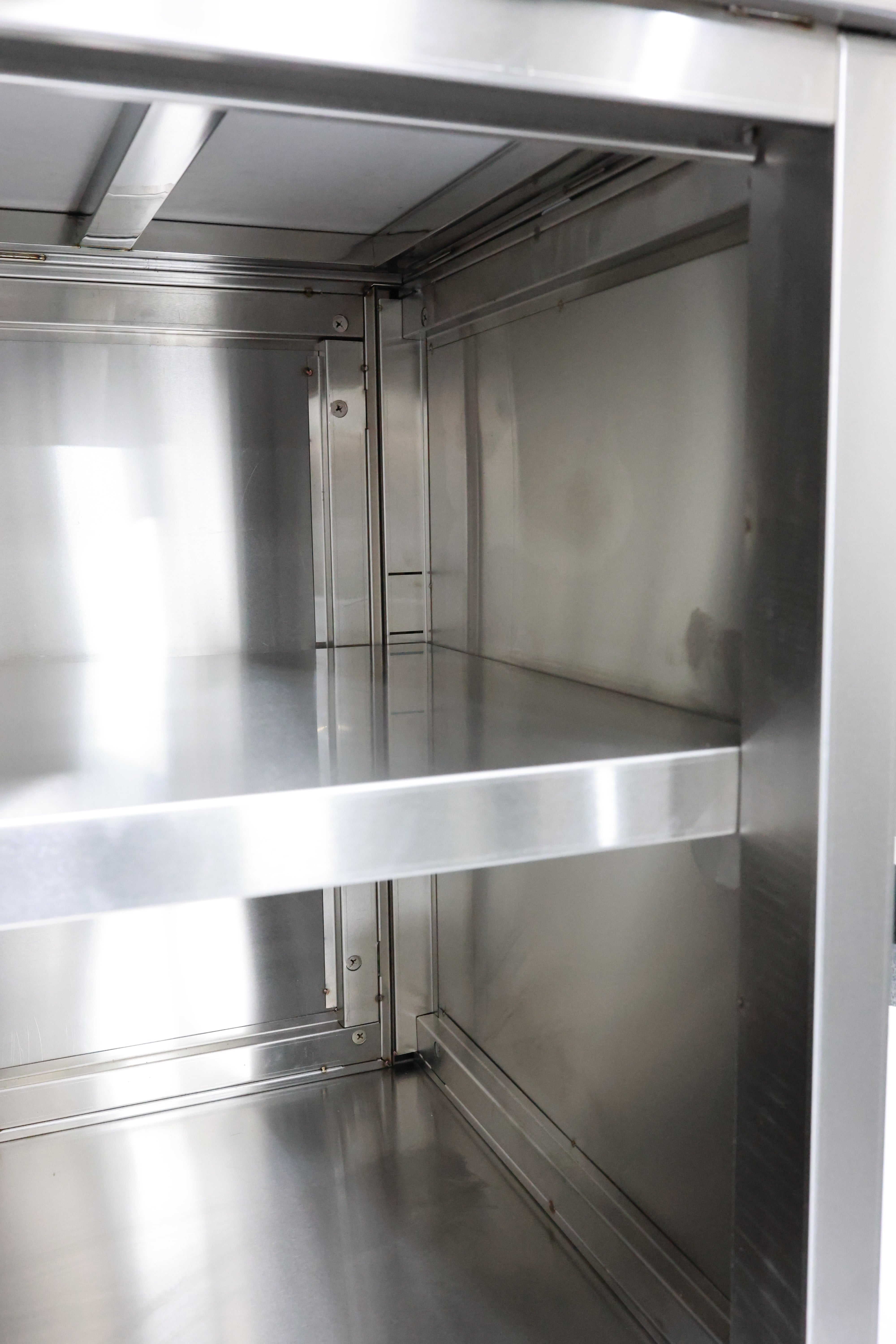Slide Door Cabinet With Bench Top 1200(L) x 600(D) x 900(H) EZ Stainless Pty Ltd
