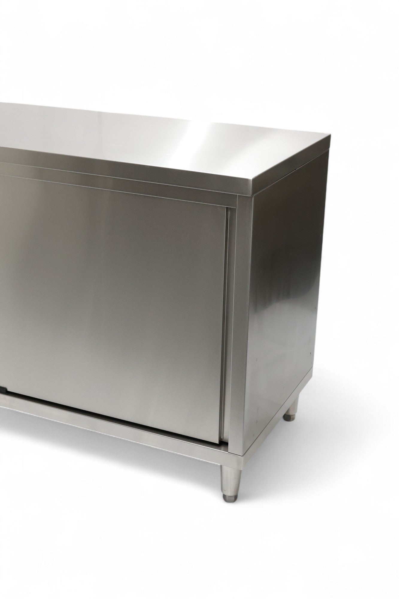 Slide Door Cabinet With Bench Top 1200(L) x 600(D) x 900(H) EZ Stainless Pty Ltd