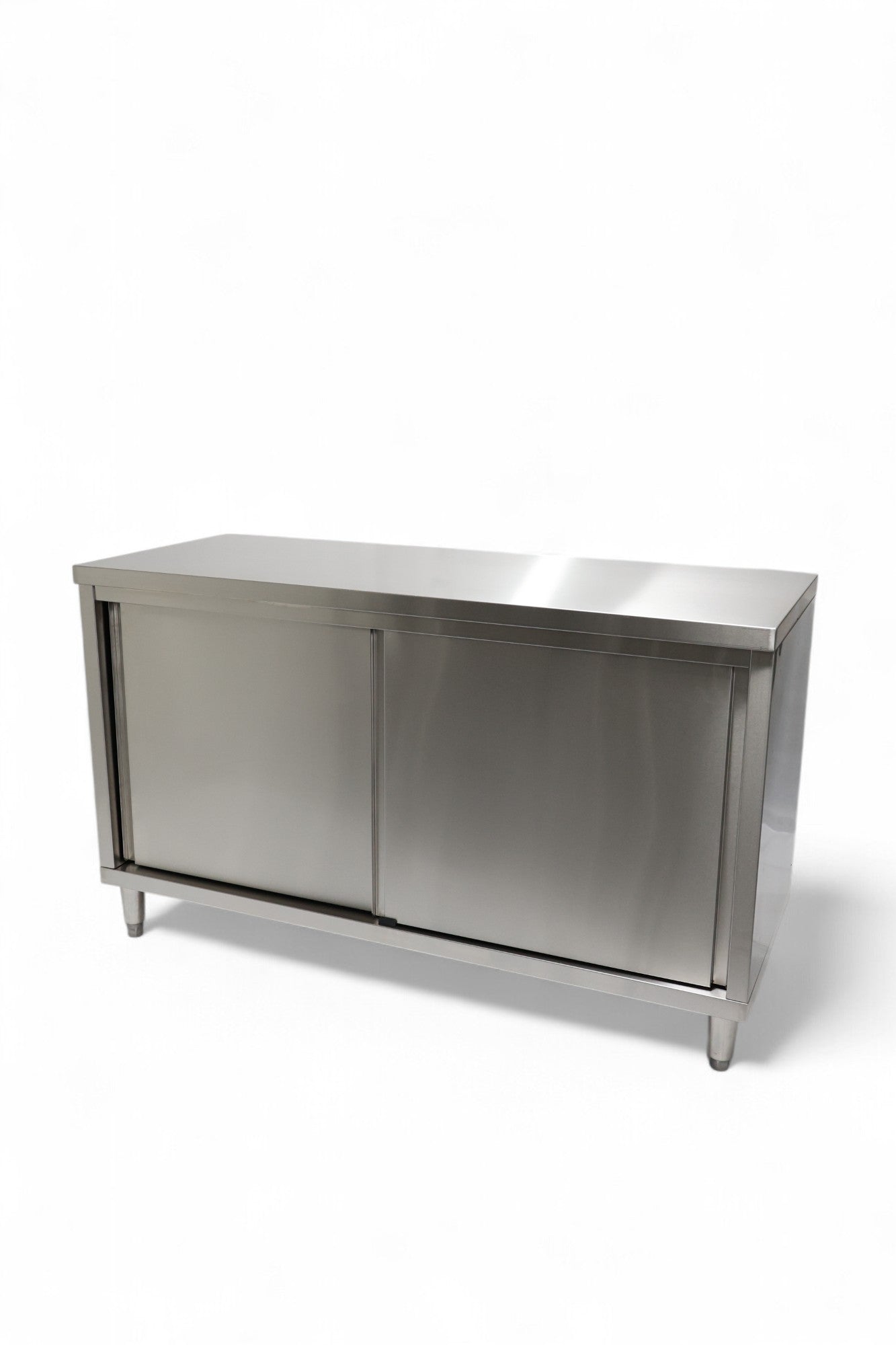 Slide Door Cabinet With Bench Top 1200(L) x 600(D) x 900(H) EZ Stainless Pty Ltd