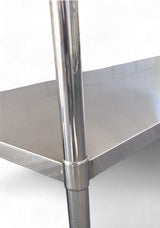Double Left Sink with 120mm Splash Back 1800(L) x 700(D) x 900(H) EZ Stainless Pty Ltd