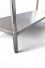 Single Right Sink with 120mm Splash Back 1200(L) x 700(D) x 900(H) EZ Stainless Pty Ltd