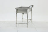 Double Sink with 120mm Splash Back 1200(L) x 700(D) x 900(H) EZ Stainless Pty Ltd