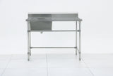 Single Right Sink with 120mm Splash Back 1200(L) x 700(D) x 900(H) EZ Stainless Pty Ltd