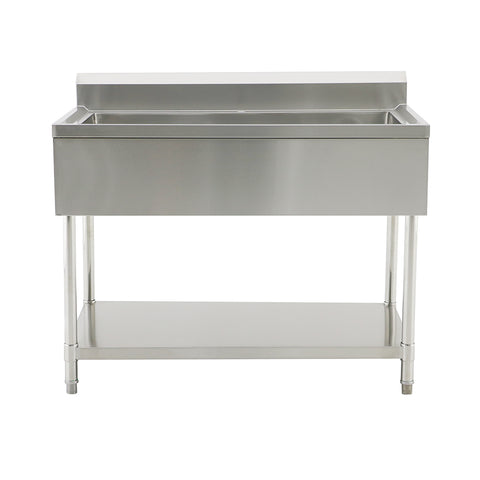 Mega Big Sink with 120mm Splash Back 1200(L) x 700(D) x 900(H) (Copy) EZ Stainless Pty Ltd