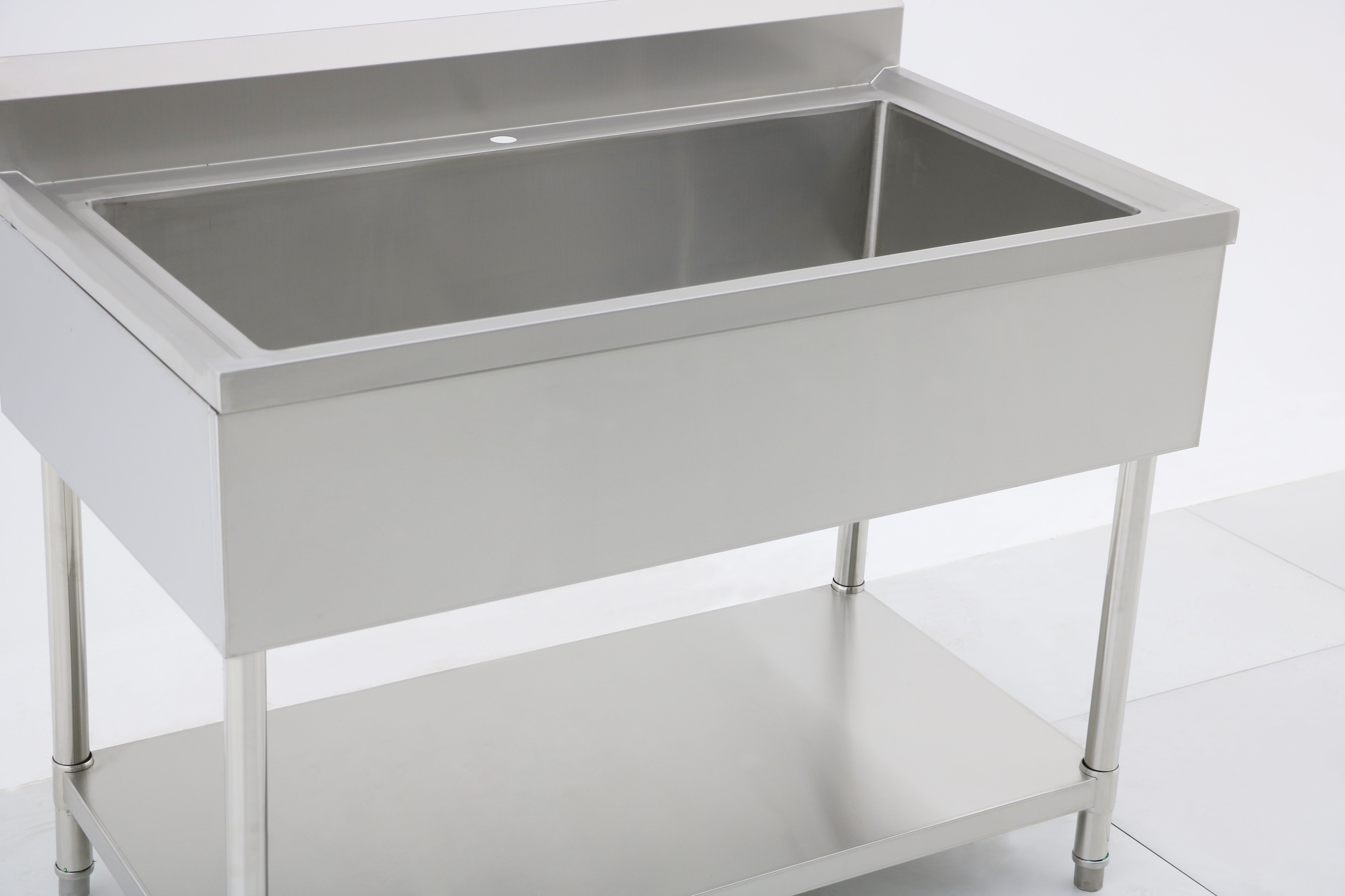 Mega Big Sink with 120mm Splash Back 1200(L) x 700(D) x 900(H) (Copy) EZ Stainless Pty Ltd