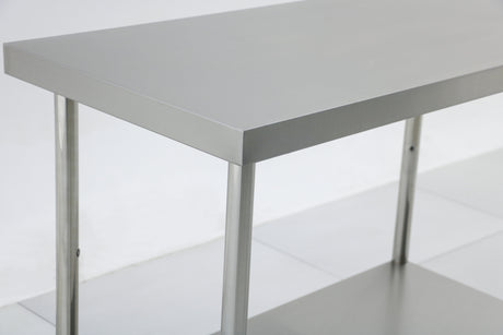 (BUDGET Range) 1800(L)x 600(D)x 900(H) 2 TIER SS304 1.00mm Stainless Steel Bench/ Work Table EZ Stainless Pty Ltd