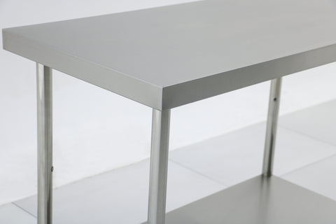 1000(L) x600(D) x900(H) 2 Tier Stainless Steel (FLAT) Bench/ Worktable for Kitchen and Food Prep EZ Stainless