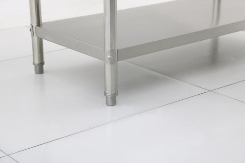 1000(L) x600(D) x900(H) 2 Tier Stainless Steel (FLAT) Bench/ Worktable for Kitchen and Food Prep EZ Stainless