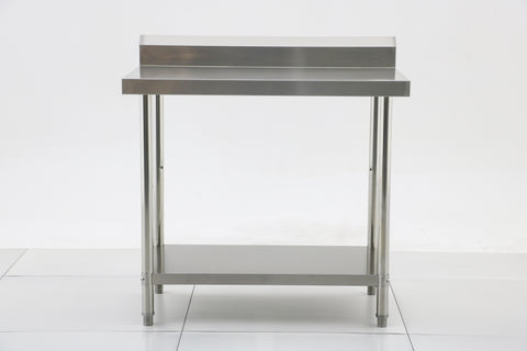 (700mm Deep) Econ range 1.0mm SS304 Stainless Steel Benches with Splash Back EZ Stainless Pty Ltd