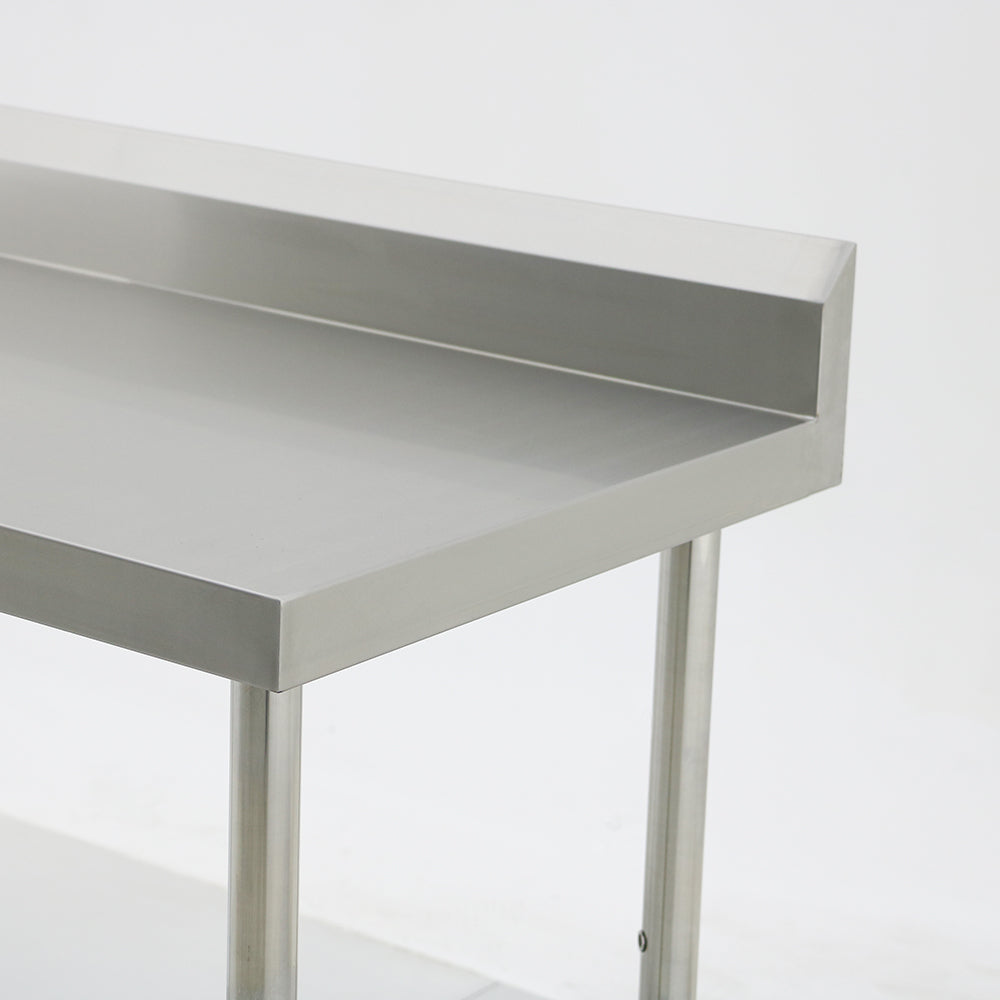 (600mm Deep) Econ range 1.0mm SS304 Stainless Steel Benches with Splash Back EZ Stainless Pty Ltd