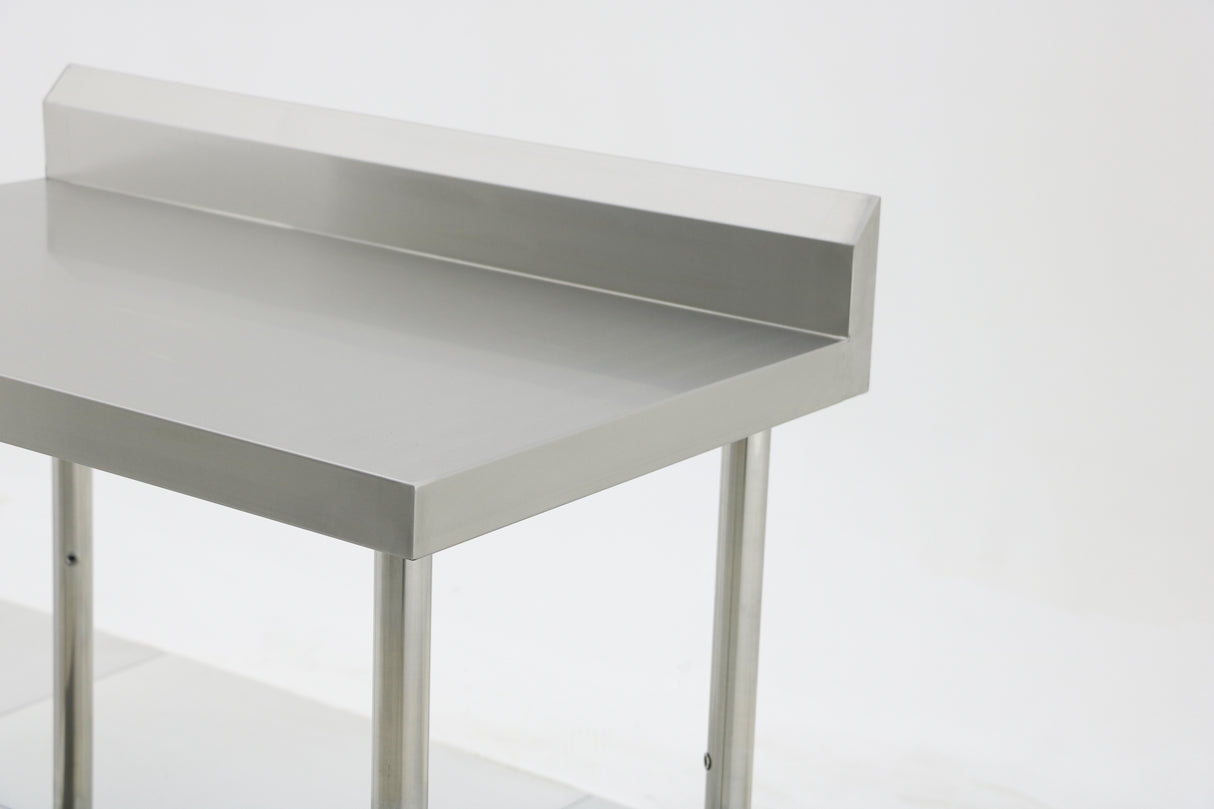 (600mm Deep) Econ range 1.0mm SS304 Stainless Steel Benches with Splash Back EZ Stainless Pty Ltd