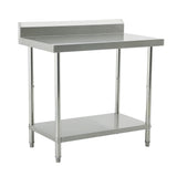 (600mm Deep) Econ range 1.0mm SS304 Stainless Steel Benches with Splash Back EZ Stainless Pty Ltd