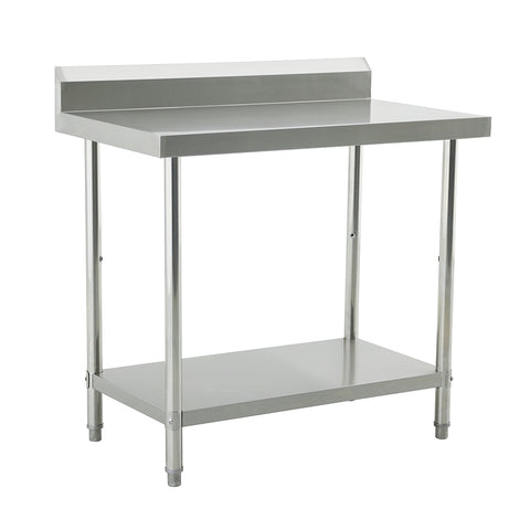 (700mm Deep) Econ range 1.0mm SS304 Stainless Steel Benches with Splash Back EZ Stainless Pty Ltd