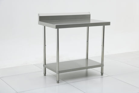 (700mm Deep) Econ range 1.0mm SS304 Stainless Steel Benches with Splash Back EZ Stainless Pty Ltd