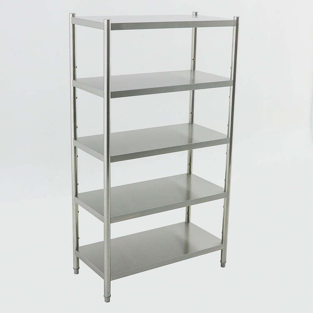1000(L) x 500(D) x 1800(H) 5 Tier Rack/Shelving Unit for Food storage, Cold Room and Dry Storage EZ Stainless Pty Ltd