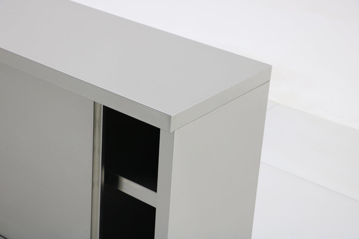 Wall Mount Cabinet with sliding door 1800x400x650 EZ Stainless Pty Ltd