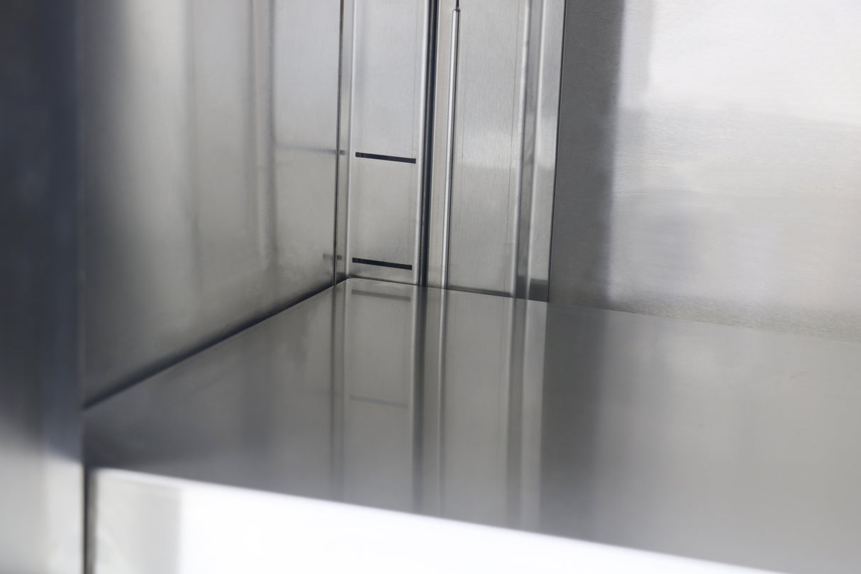 Wall Mount Cabinet with sliding door 1800x400x650 EZ Stainless Pty Ltd