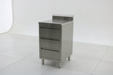 Stainless Steel Cabinet with THREE Pull Out Drawers with splash back (Set of 2) EZ Stainless Pty Ltd