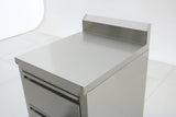 Stainless Steel Cabinet with THREE Pull Out Drawers with splash back EZ Stainless Pty Ltd