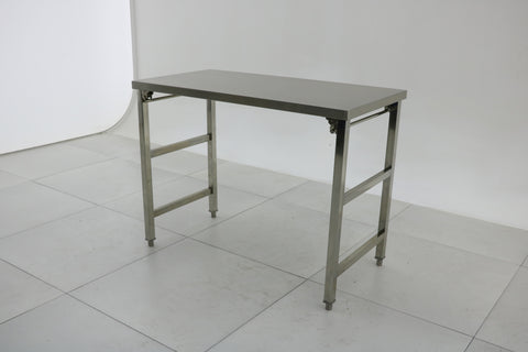 1.2mm SS304 Heavy Duty Foldable Stainless steel bench 1500x600x900 EZ Stainless Pty Ltd