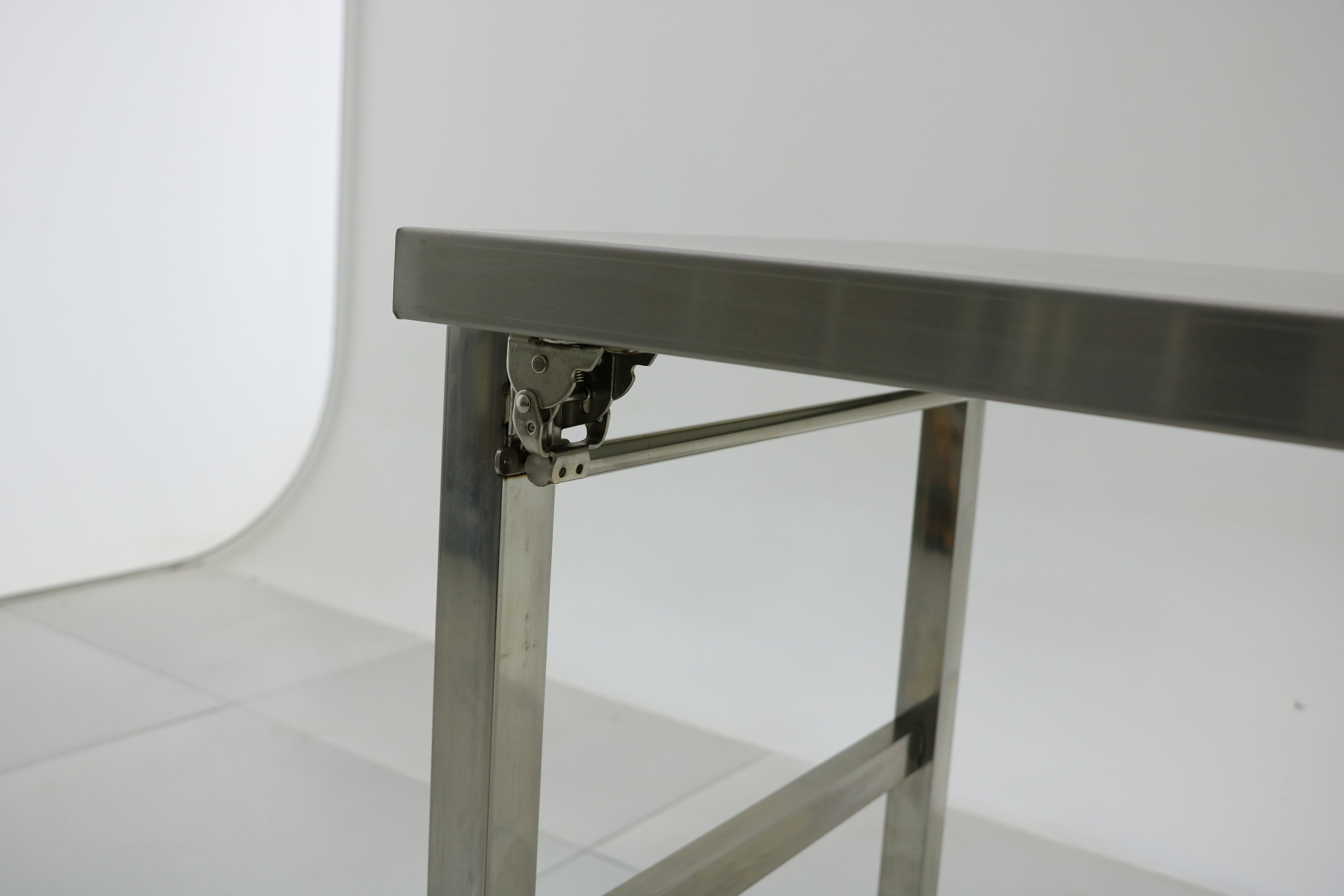 1.2mm SS304 Heavy Duty Foldable Stainless steel bench 1500x600x900 EZ Stainless Pty Ltd