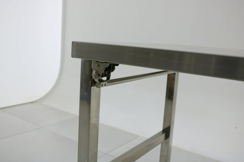 1.2mm SS304 Heavy Duty Foldable Stainless steel bench 1500x600x900 EZ Stainless Pty Ltd