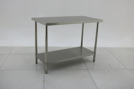1219 x610 x900 340KG Premium Range 1.5mm SS304 Heavy Duty Top Stainless Steel Benches EZ Stainless Pty Ltd