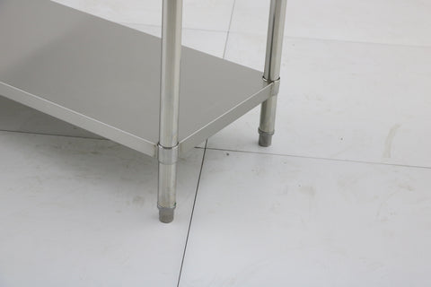 (610mm Deep) Premium Range 1.5mm SS304 Heavy Duty Top Stainless Steel Benches EZ Stainless Pty Ltd
