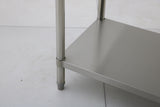 1219 x610 x900 340KG Premium Range 1.5mm SS304 Heavy Duty Top Stainless Steel Benches EZ Stainless Pty Ltd