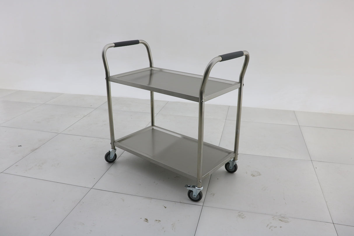Stainless Steel Catering Trolley (2-Tier) 1000x500x900 EZ Stainless Pty Ltd