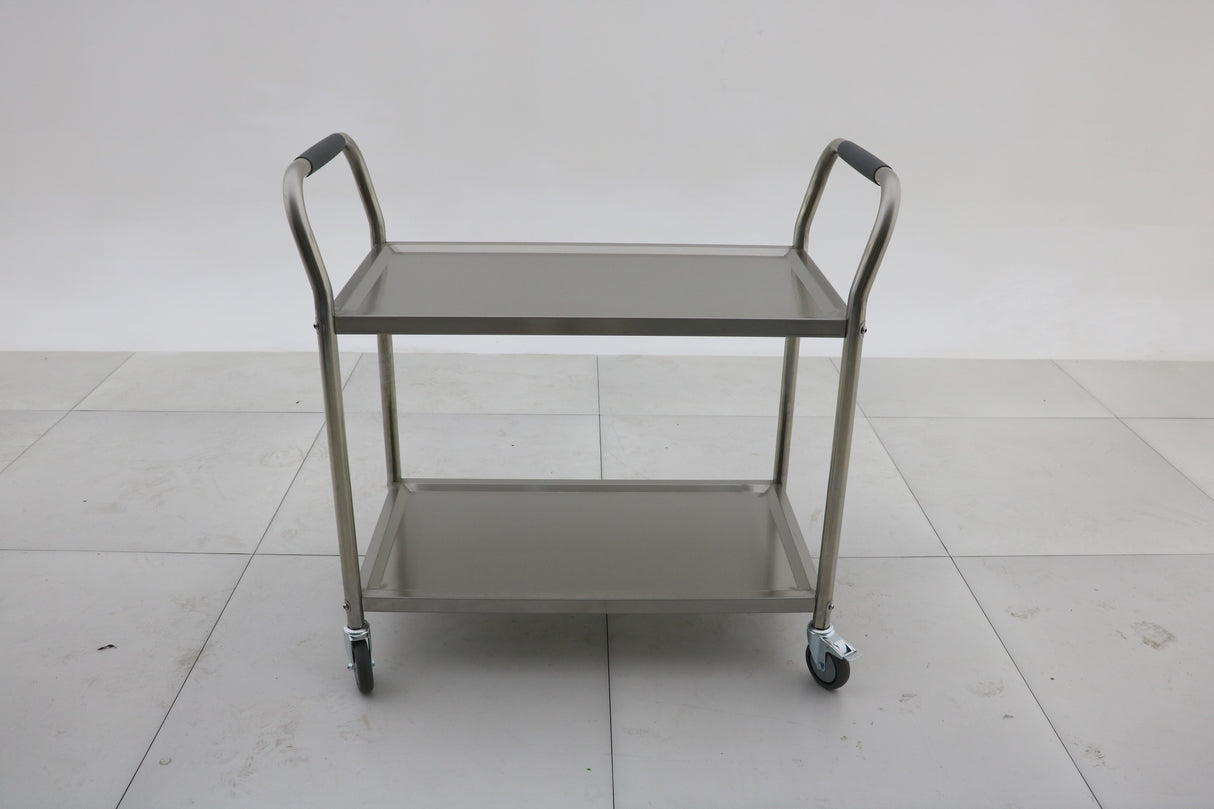 Stainless Steel Catering Trolley (2-Tier) 1000x500x900 EZ Stainless Pty Ltd