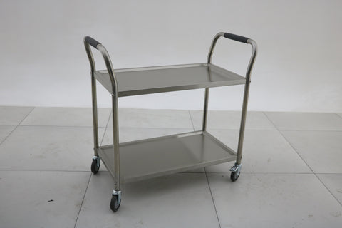Stainless Steel Catering Trolley (2-Tier) 1000x500x900 EZ Stainless Pty Ltd