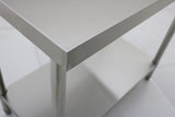 (BUDGET Range) 600(L)x 600(D)x 900(H) 2 TIER SS304 1.00mm Stainless Steel Bench/ Work Table EZ Stainless Pty Ltd