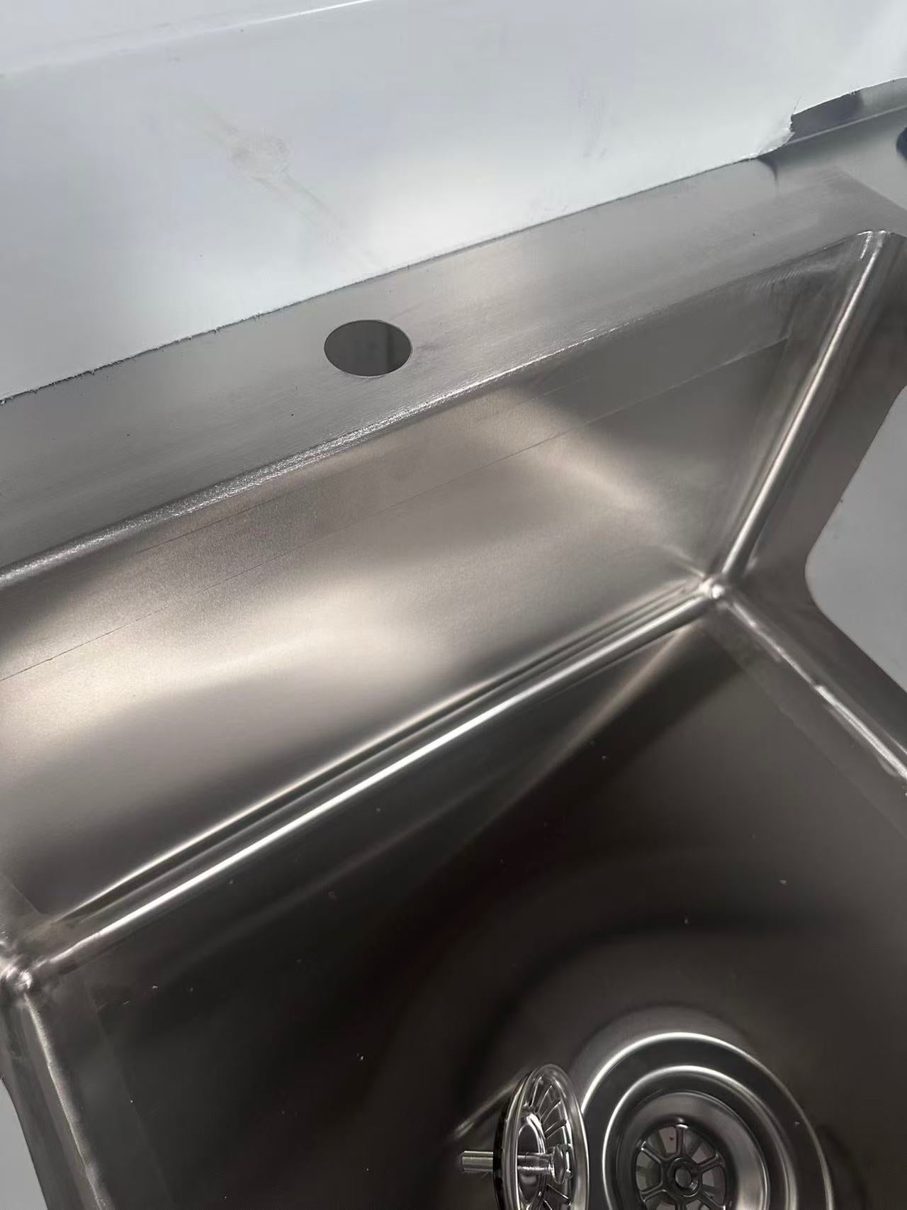 (#XD004) 1200x700x900 LEFT SINK free 50mm waste (Brand New, Little marks, Pick up only, 2 left) EZ Stainless Pty Ltd