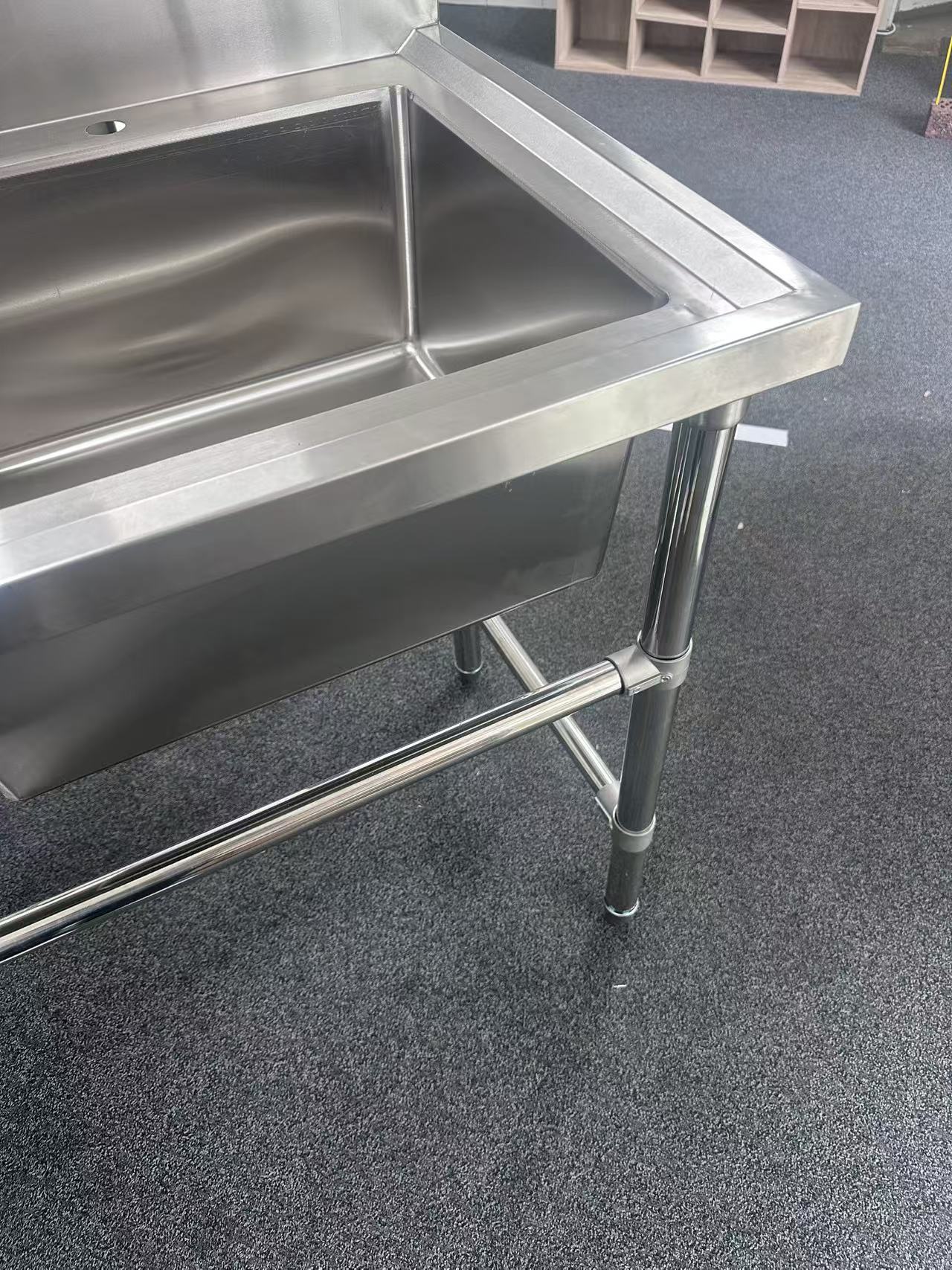 (#XD006) 1200x600x900 Right Sink (EX display, Pick up only, 1 only) EZ Stainless Pty Ltd
